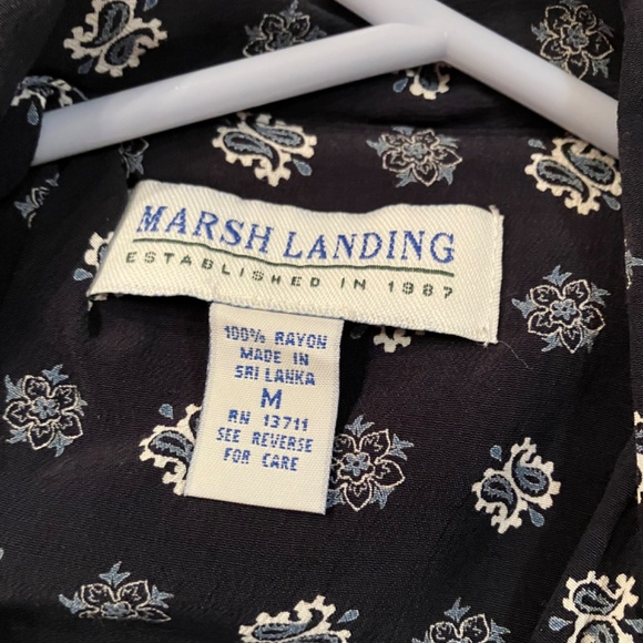 Lot of 2 Vintage Marsh Landing Button Down Tops - Picture 3 of 4